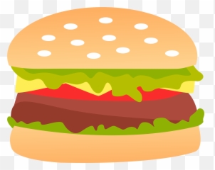 Burger Vector With Transparent Background - Transparent Background Burger Clipart Emoji,Cheeseburger Emoji