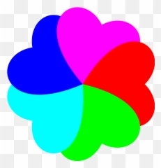 Bezier Svg Flower Heart Corrected - Clip Art Emoji