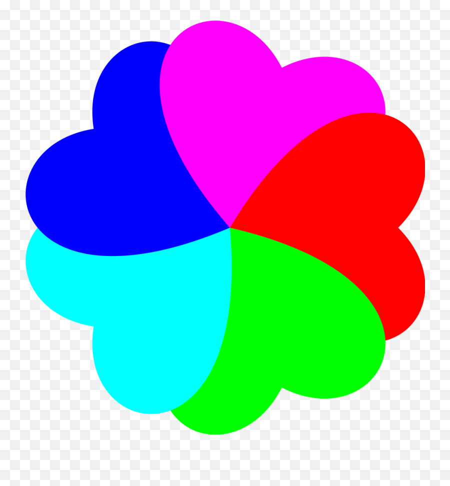 Bezier Svg Flower Heart Corrected - Clip Art Emoji,Heart Emoticon Meaning