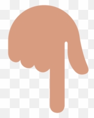 Dedo Indice Hacia Abajo Emoji