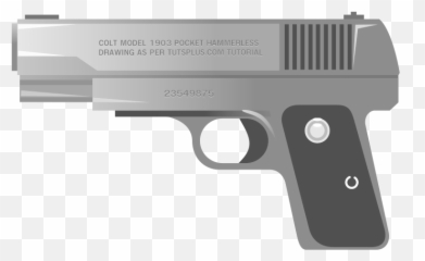 Handgun Transparent Png Clipart - Art Emoji