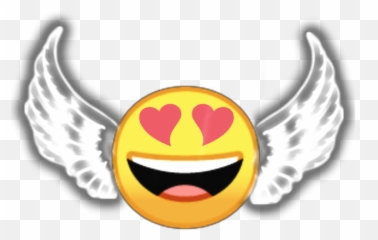 Emoji Emojis Angel Hearts Hearteyes Love - Cameron Boyce Wallpaper Rip,Angel Wings Emoji