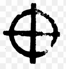 Vector Image Of Cross And Circle Modern Ornament - Symbol Tattoo Png Emoji,Turtle Emoji