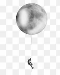 Ftestickers Fantasyart Moon Man Climbing - La Lune Logo Png Emoji