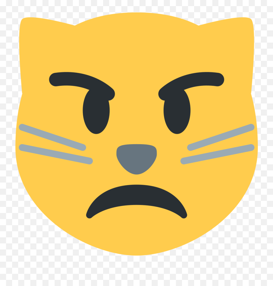 Twemoji2 1f63e - Pouting Cat Face Emoji,Emojis Meaning