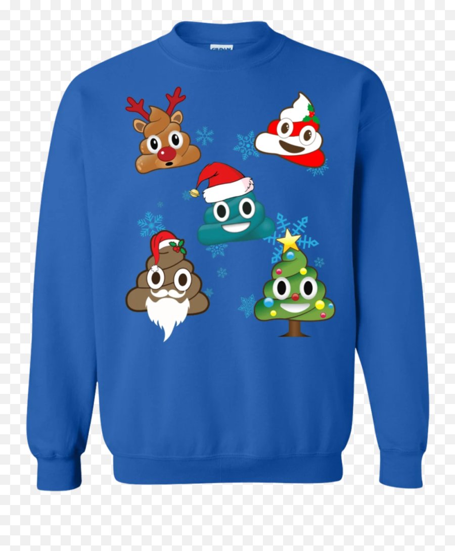 Funny Christmas Poop Emoji Sweatshirt - Sweater,Emoji Christmas