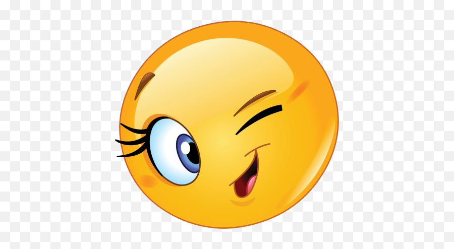 Wink Emoji Woman Png - Smiley Pics For Whatsapp,Omg Emoji