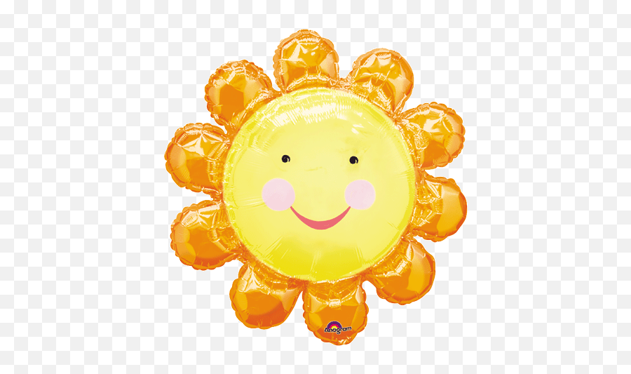 Larger Chatterbox Flower Orange Balloon Bargain Balloons Emoji,Flower Emoticon