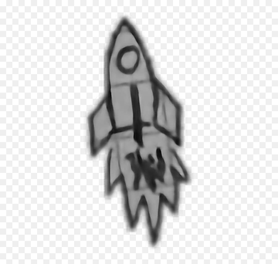 Space Interesting Rocket Ship Rocketship Aesthetic Cool - Monochrome Emoji,Rocket Ship Emoji