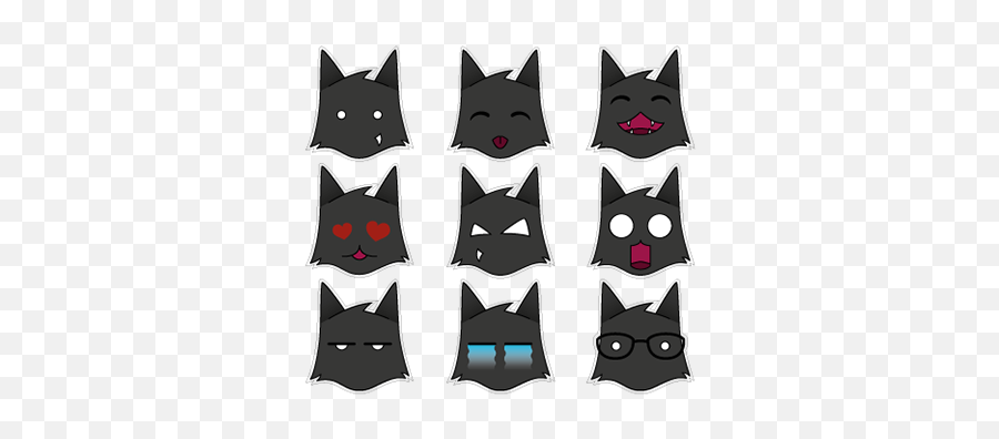 Smileys Projects Photos Videos Logos Illustrations And - Black Cat Emoji,Cat Emoticons