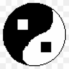 Pixilart - Minecraft Circle Pixel Art Emoji,Yin And Yang Emoji