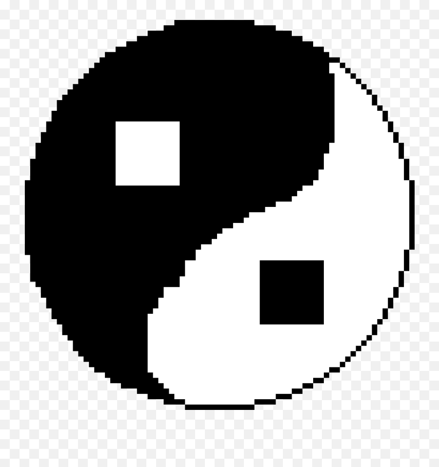 Pixilart - Minecraft Circle Pixel Art Emoji,Yin And Yang Emoji