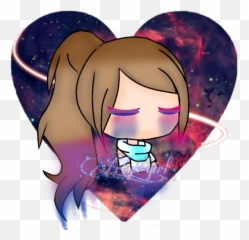 pride bi bisexual cerdittoartys Gacha prideflag profi - Galaxy Heart Png Emoji