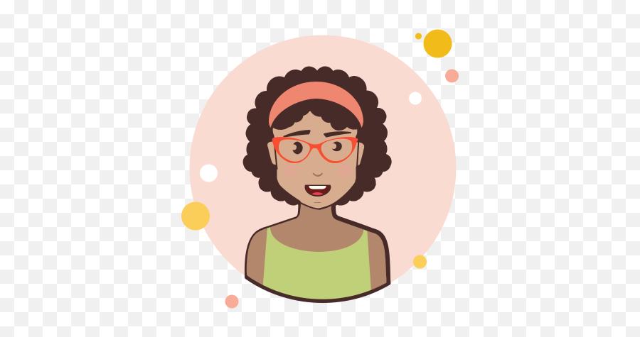 Brown Curly Hair Lady In Light Green - Dibujos Mujeres Png Emoji,Curly Emoji