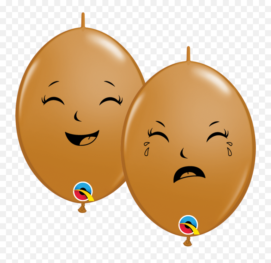6 Happysad Baby Face Mocha Quicklinks - 50ct 12574 Ldh Balloon Emoji,Patriotic Emoticon