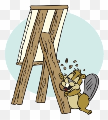 Beaver gnawing easel clipart Free download transparent PNG - Mentre L Ignoranza Parla Intelligenza Ascolta E Sorride Emoji