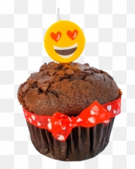 Extra Muffin Cumpleañero Para Desayuno - Baking Cup Emoji,Muffin Emoji