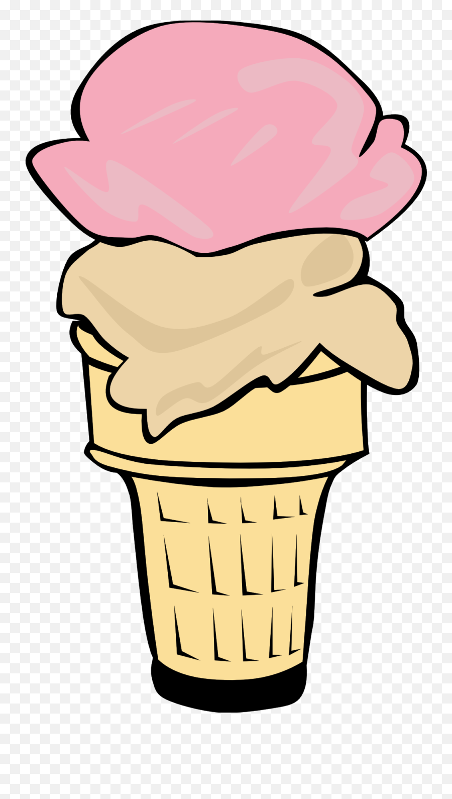 Ice Cream Cone Clip Art 8 - Ice Cream Cone Clip Art Transparent Background Emoji,Ice Cream Sun Emoji
