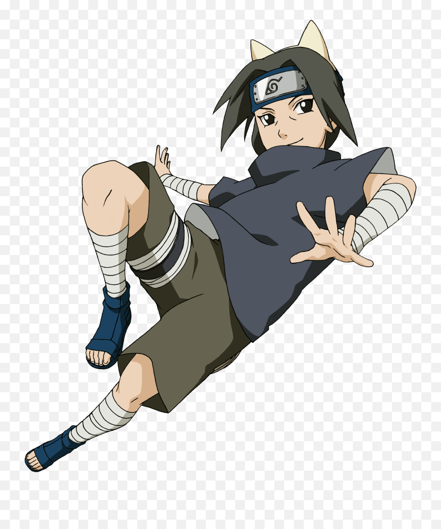 Kid Itachi With Cat Ears Render Naruto Mobile - Renders Kid Itachi Transparent Emoji,Emoji Ears