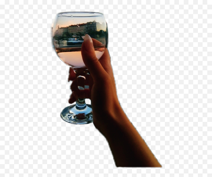 Largest Collection Of Free - Toedit Hand Glass Stickers Champagne Glass Emoji,Emoji Drinking Glasses