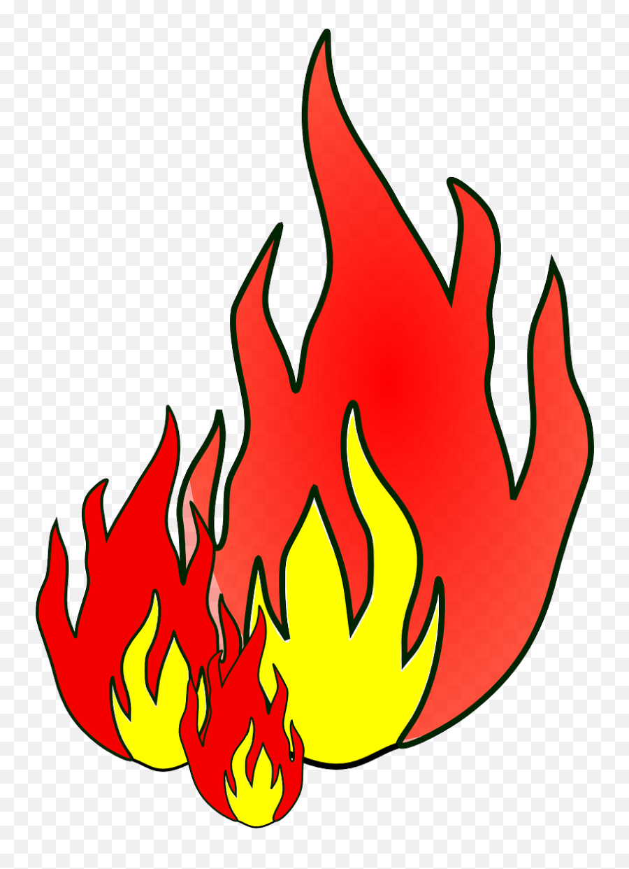 Red Yellow Fire Hot Flame - Fire Clip Art Emoji,Hot Pepper Emoji