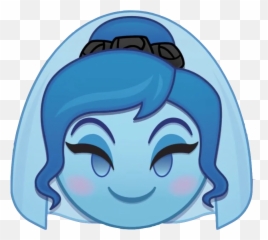 The Bride - Disney Emoji Blitz Haunted Mansion,Blue Emoji