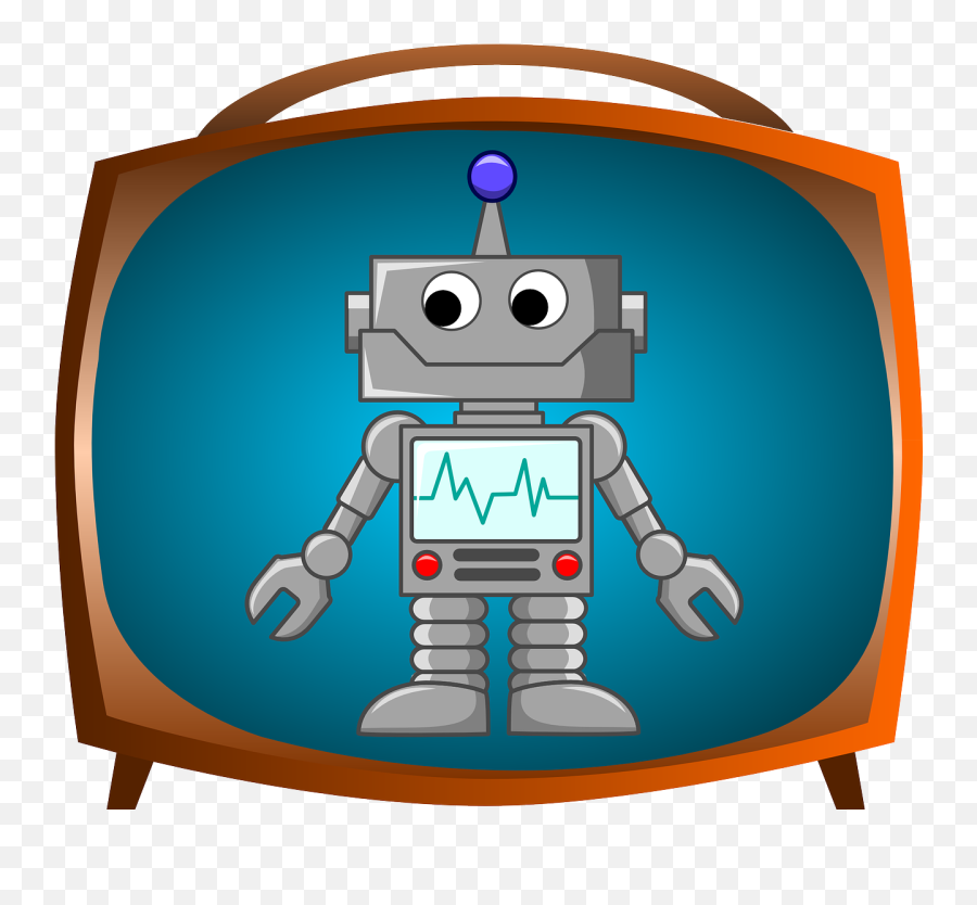 Android Bot Robot Television Happy - Bidding Bot Emoji,Butterfly Emoji Android