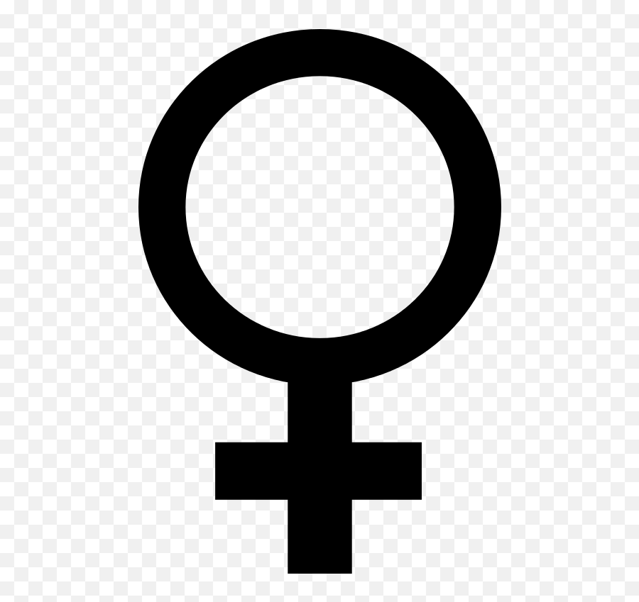 Female Black Symbol - Female Gender Symbol Png Emoji,Gender Symbol Emoji