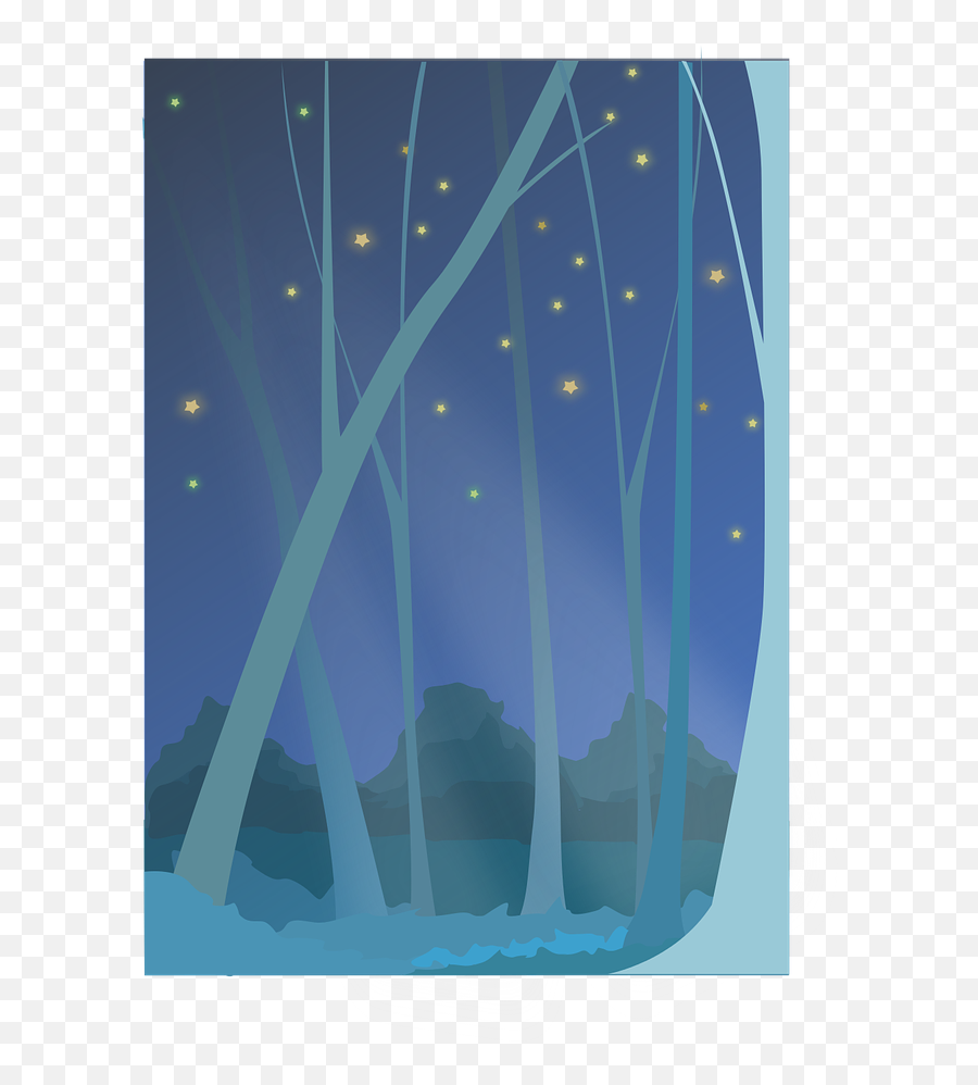 Forest Night The Night Sky Star Night - Graphic Design Emoji,Star Trek Emojis