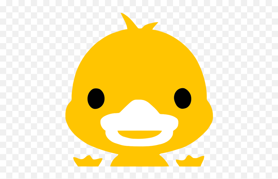 Gelbe Entlein - Cute Cartoon Duck Head Emoji,Duck Emoticon
