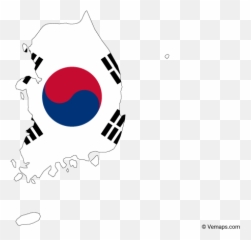 Flag Map Of South Korea - South Korea Map Flag Png Emoji,Scottish Flag Emoji