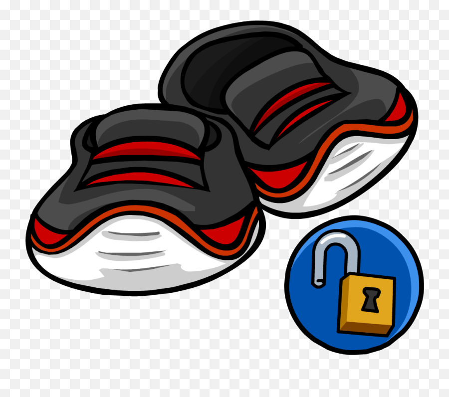 Club Penguin Red Shoes Clipart - Club Penguin Red Shoes Emoji,Emoji Light Up Shoes