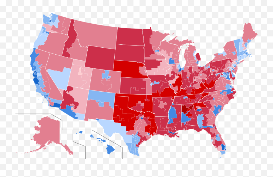 2016 Presidential Election Results - 2016 Presidential Election By Congressional District Emoji,Michigan State Emoji