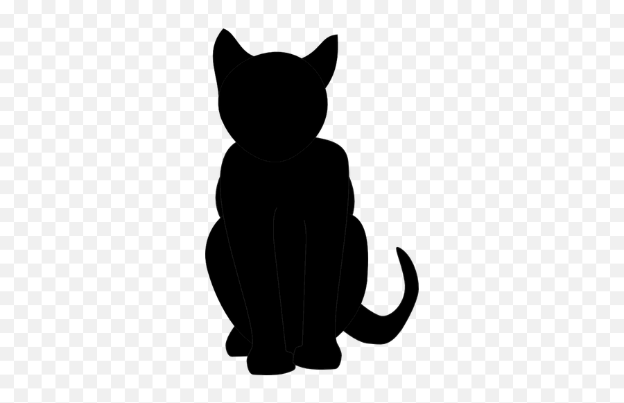 Black Cat Vector Image - Black Cat Clip Art Emoji,Beer Moon Emoji