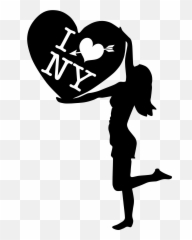 Heart Girl Png Freeuse Files - Love Clipart Emoji