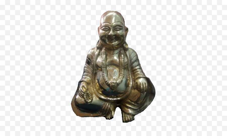 Download Brass Laughing Buddha Statue - Statue Emoji,3d Laughing Emoji