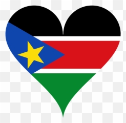 Heart Love Flag Star South Sudan - Of Emoji