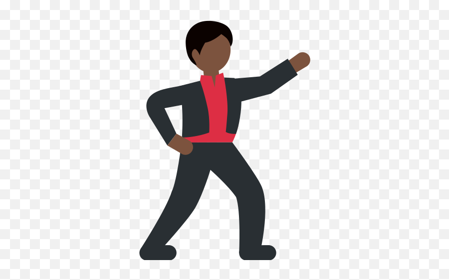 Man Dancing Emoji With Dark Skin Tone Meaning And Pictures - Dancing Black Man Emoji,Male Sign Emoji
