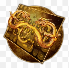 Golden Dragon Keyboard - Art Emoji