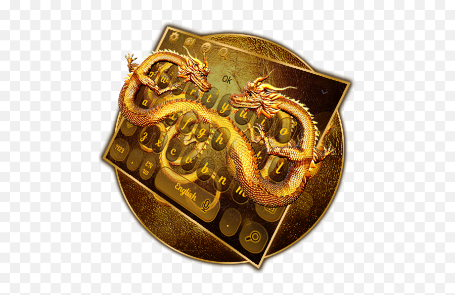 Golden Dragon Keyboard - Art Emoji,Dragon Emoji Android