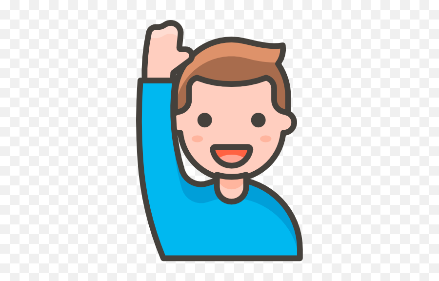 Salute - Girl Raising Hand Clipart Emoji,Salute Emoji