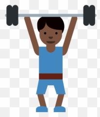 Twemoji2 1f3cb - Exercise Every Day Cartoon Emoji
