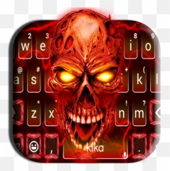 Horror Lightning Devil Keyboard Theme - Keyboard Horror Emoji,Emoji For Kika