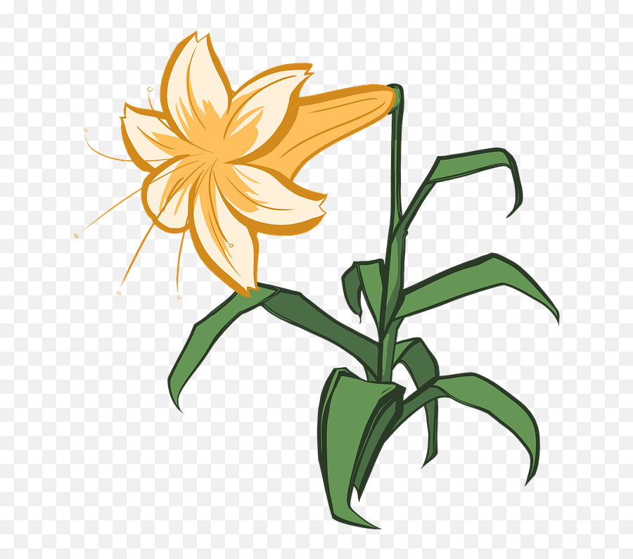 Lily Easter Flower - Clip Art Emoji,Wave Chicken Emoji