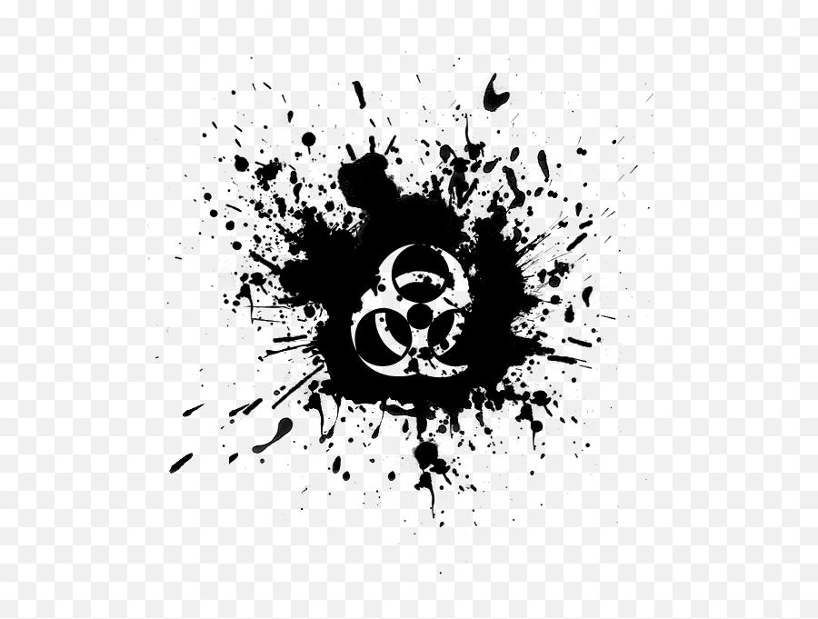 Download Biohazard Symbol Png Hq Png Image - Peace Logo Black And White Emoji,Biohazard Emoji