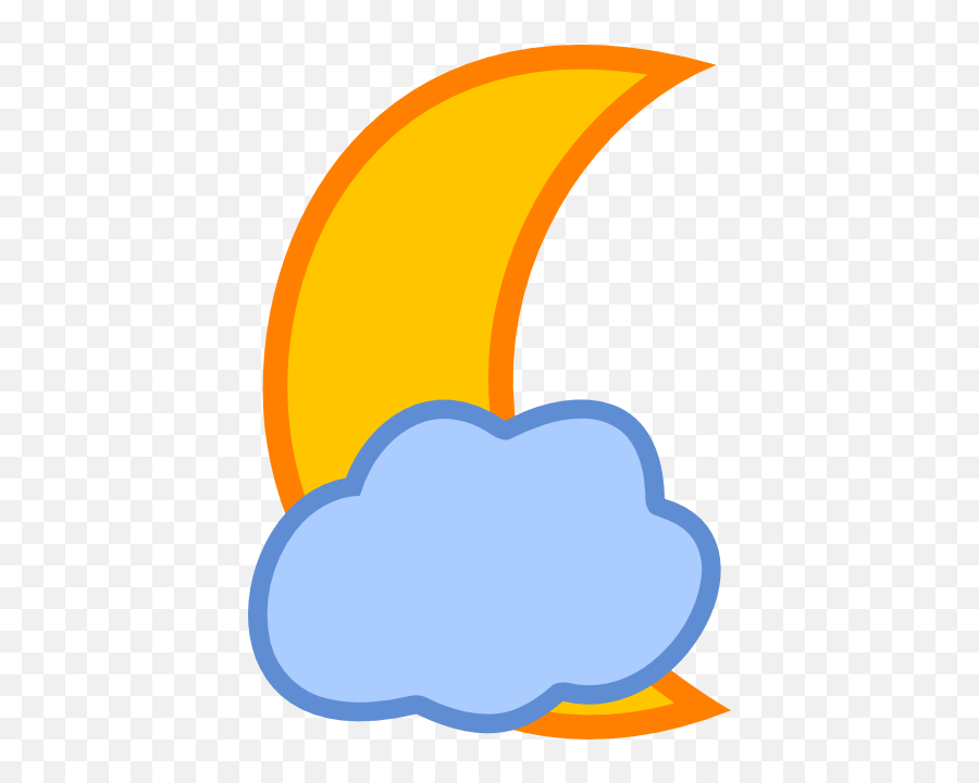 Cloud Illustration Transparent Clip Art - Clip Art Moon With Clouds Emoji,Full Moon With Face Emoji