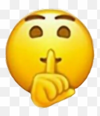 Emoji Clipart Silence Transparent Free For - New