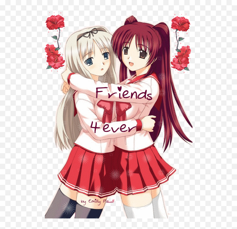 Innocent Anime Girl Emoji - Anime Girl Best Friends,Flustered Emoji