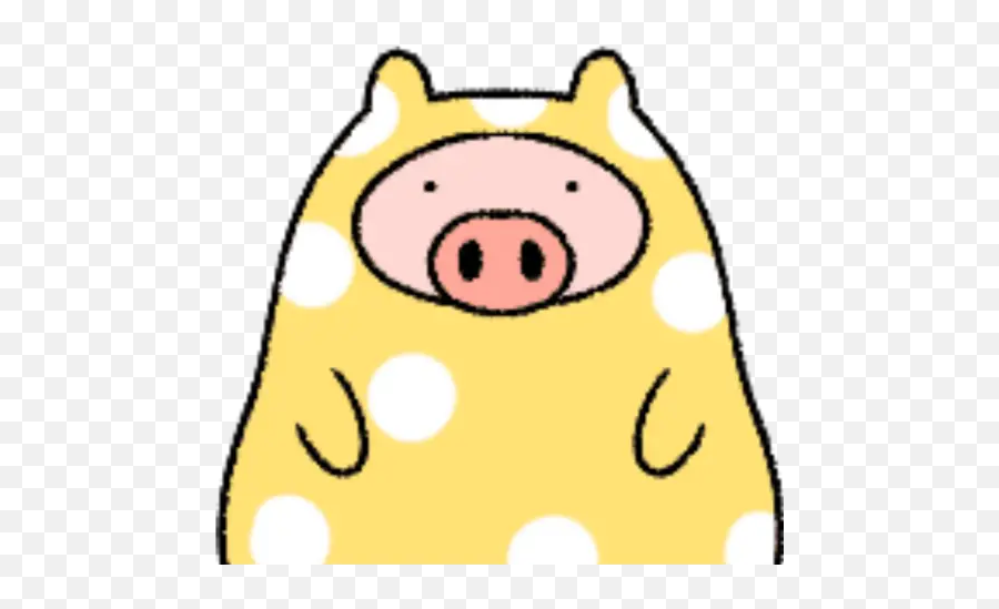 Very Cute And Round Pig Emoji Stickers For Whatsapp - Emoji,Ecuadorian Flag Emoji