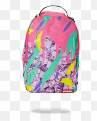 Backpacks - Money Pink Camo Drip Sprayground Emoji,Emoji Bookbag